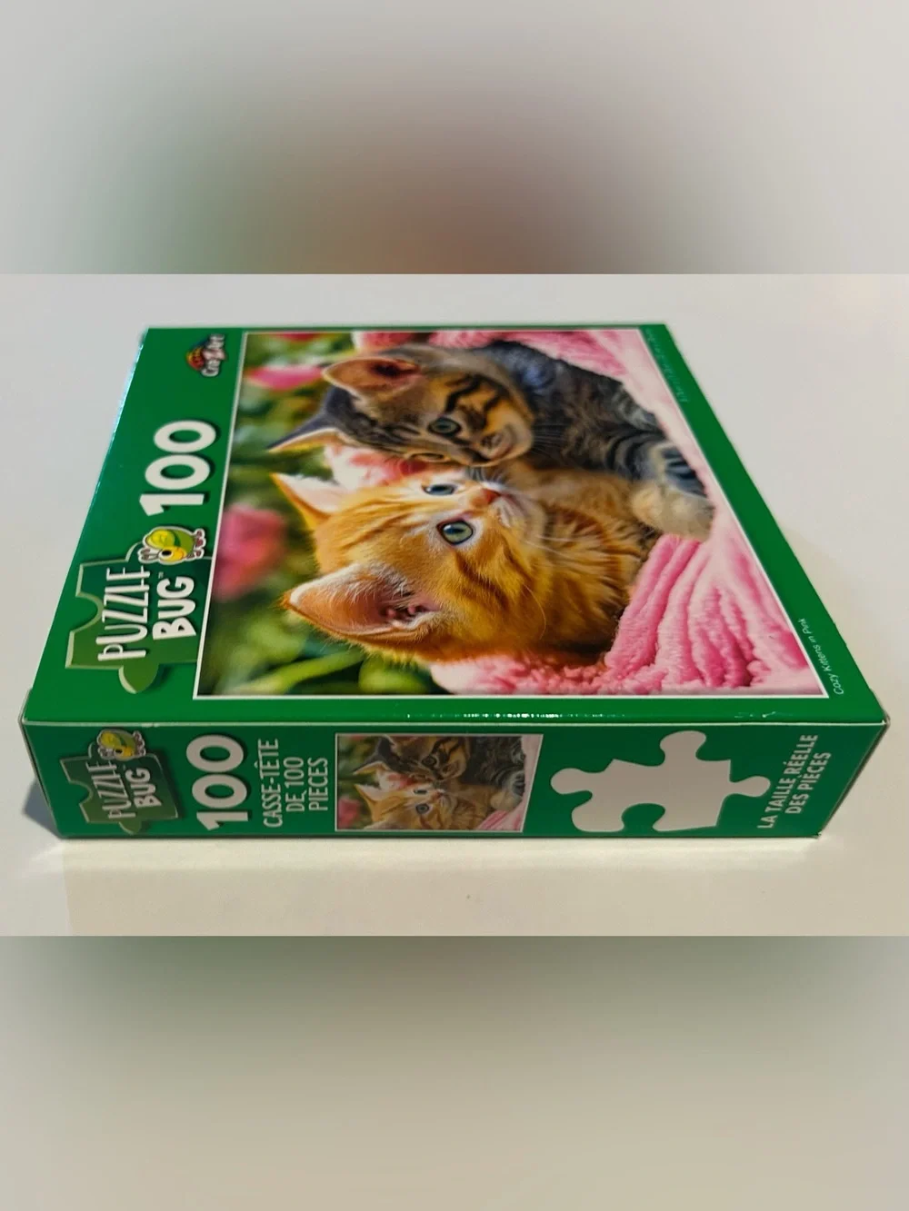 New “Cozy Kittens in Pink” Puzzle 100 Pieces 8.75” x 11.25” Puzzlebug  Cra-Z-Art